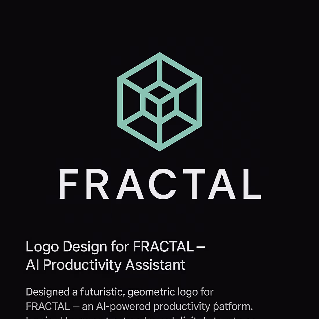 Cover image for Logo Design for FRACTAL – AI Productivity Assistant