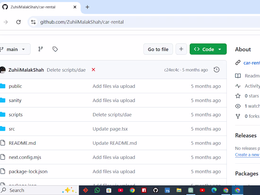 Cover image for GitHub - ZuhiiMalakShah/car-rental