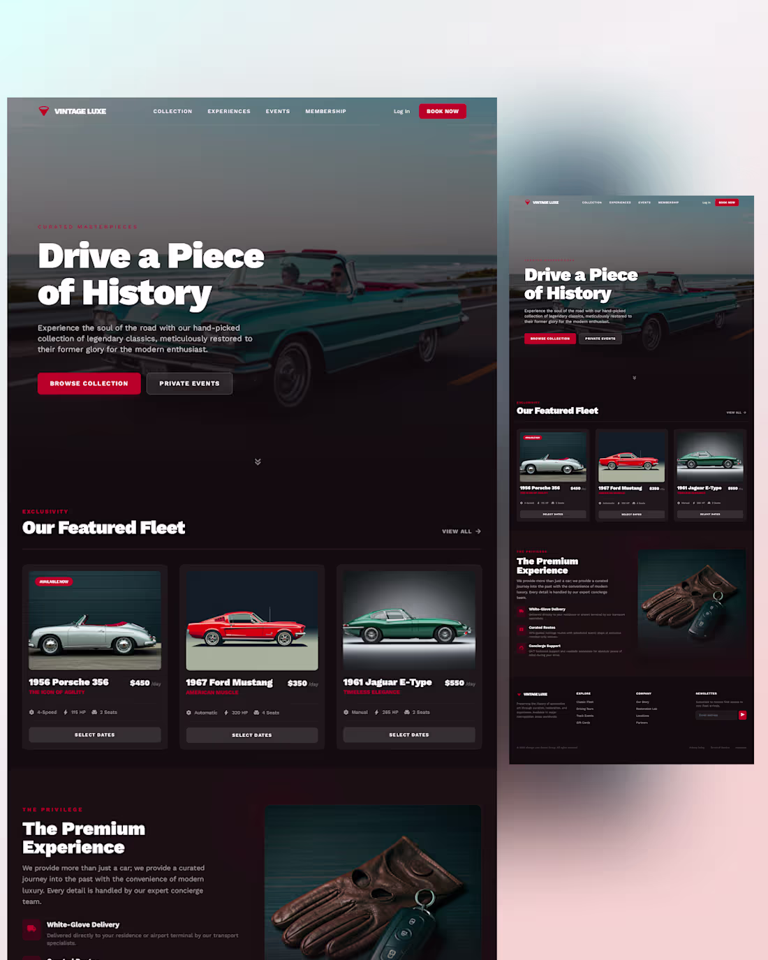 Cover image for Timeless elegance meets modern UX. Crafted a sleek landing p...
