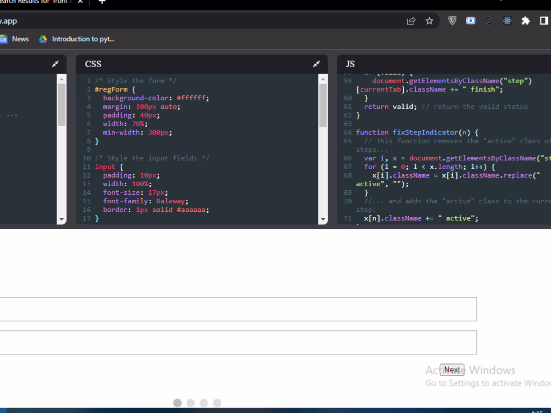 Cover image for Front end Code Editor