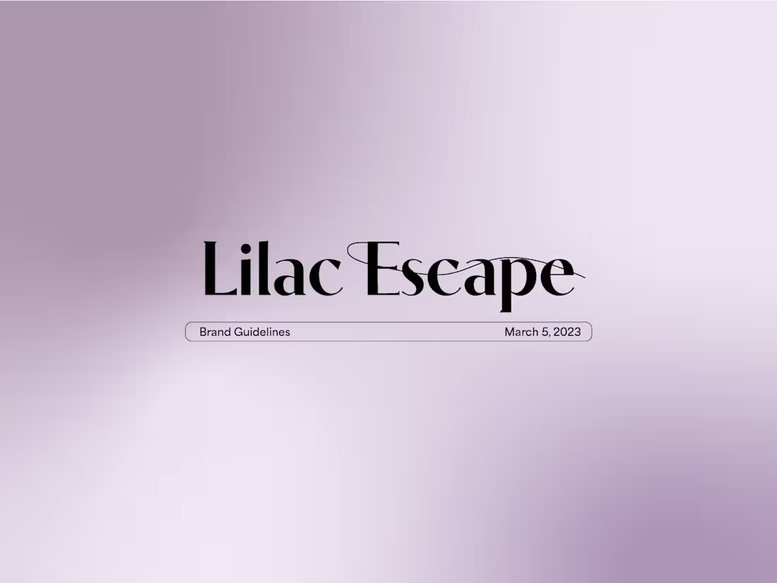Cover image for Lilac Escape Brand Guidelines
