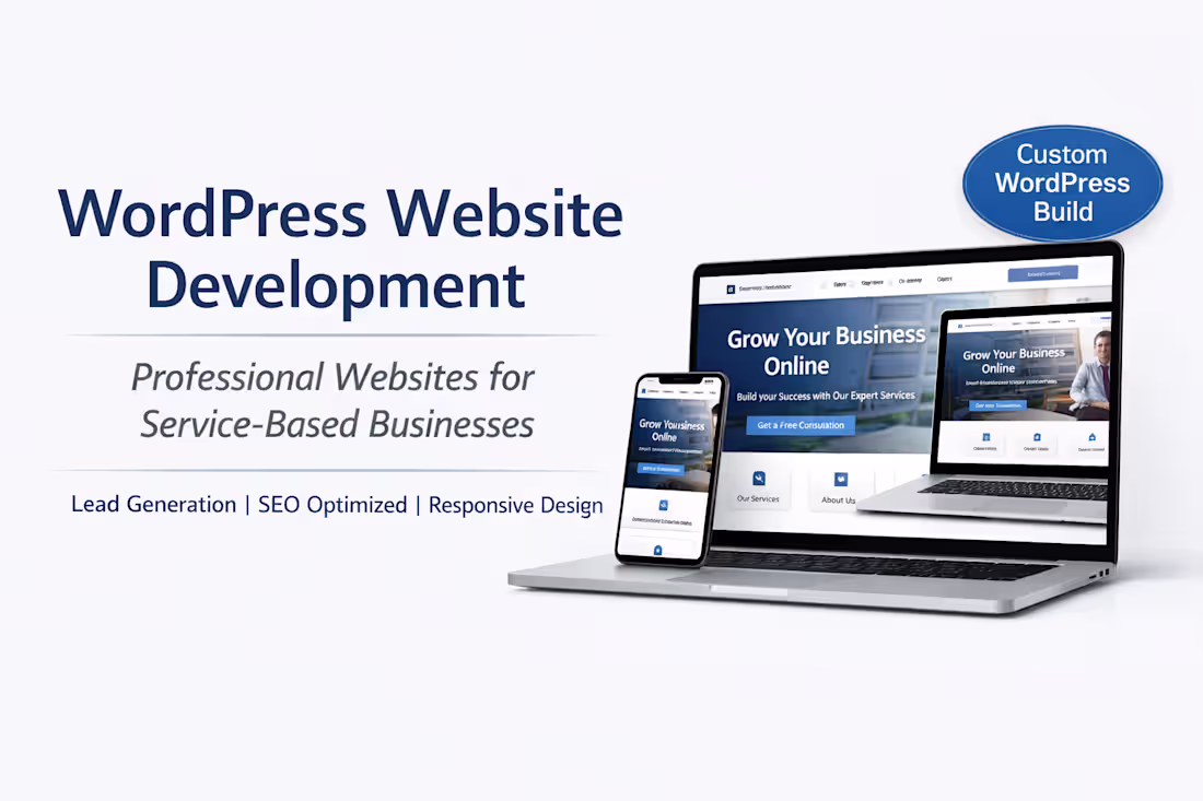 Cover image for Custom WordPress Website Design for Service Businesses