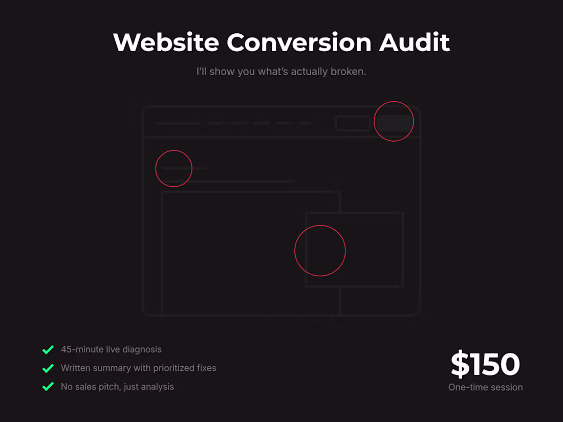 Cover image for Website Conversion Audit