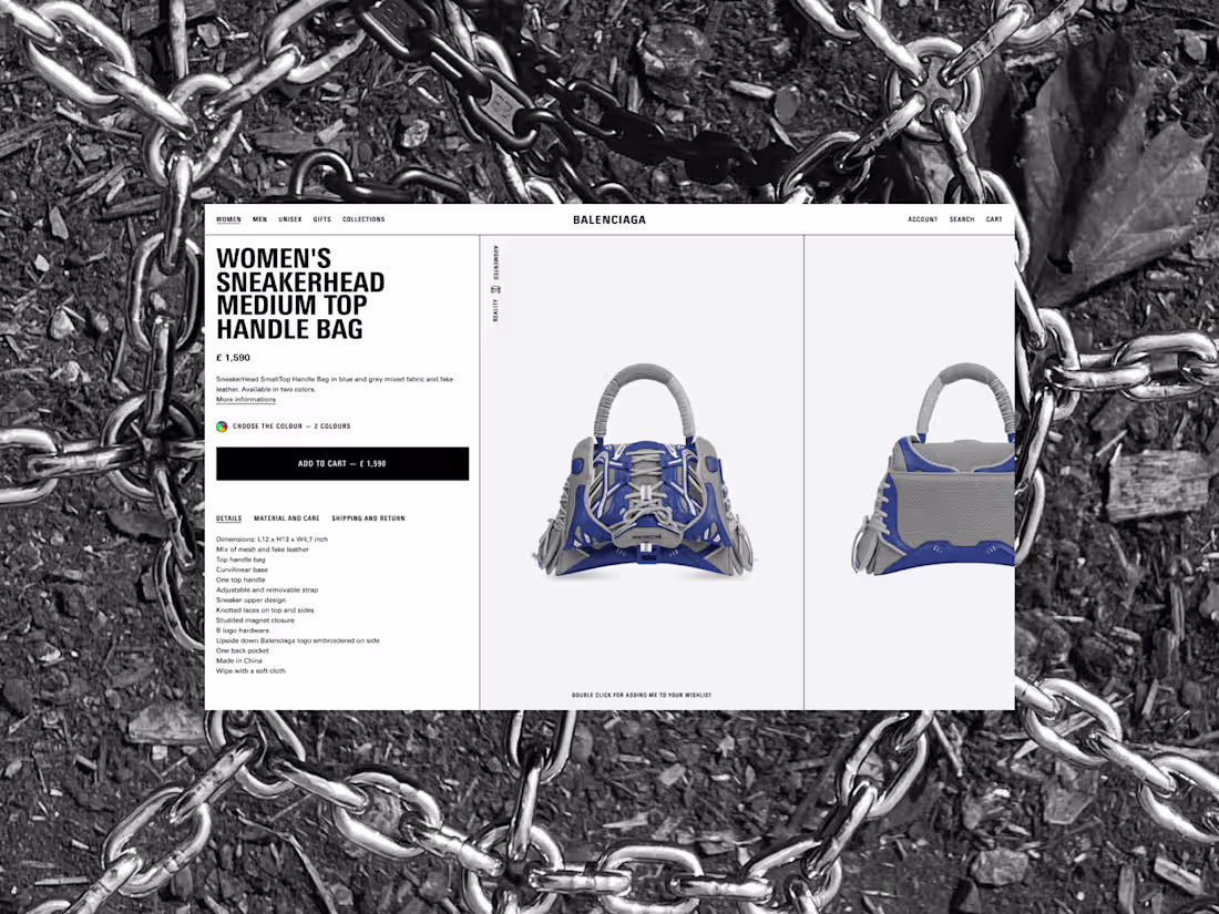Cover image for Balenciaga - Redesign ecommerce website