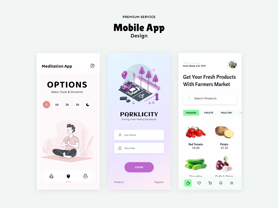 Cover image for Creative & Quality Mobile App Design - using Figma