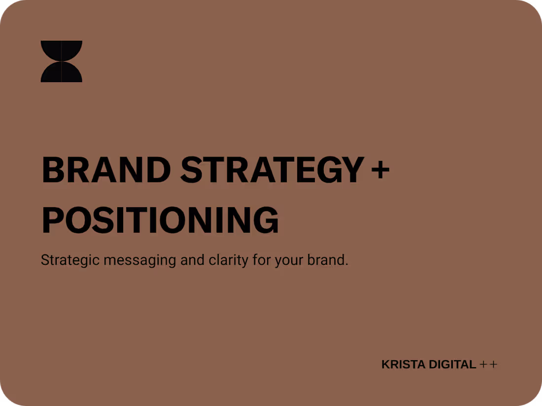 Cover image for Brand Strategy -  Positioning, Messaging & Differentiation