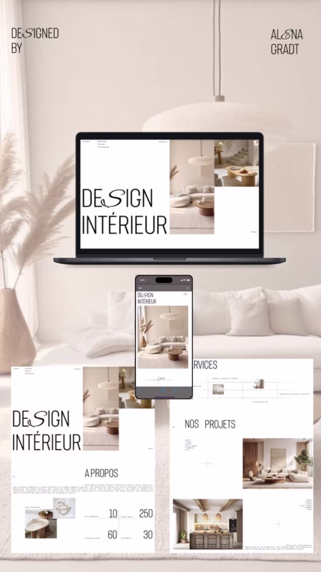 Cover image for Website for interior design agency 