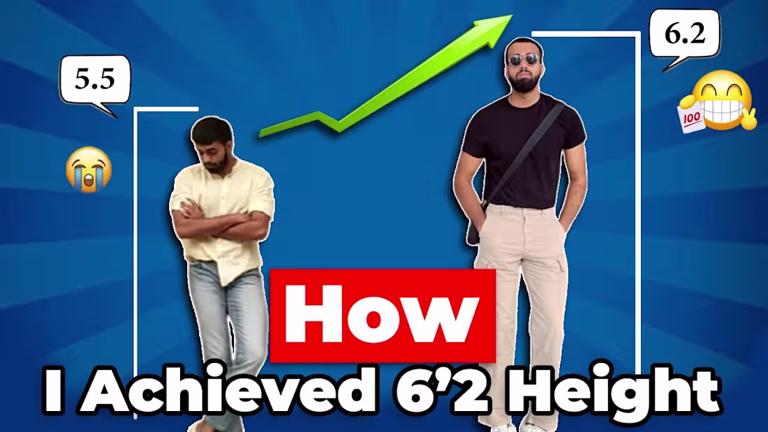 Cover image for This is HOW I Achieved 6’2 Height (Hindi) - YouTube
