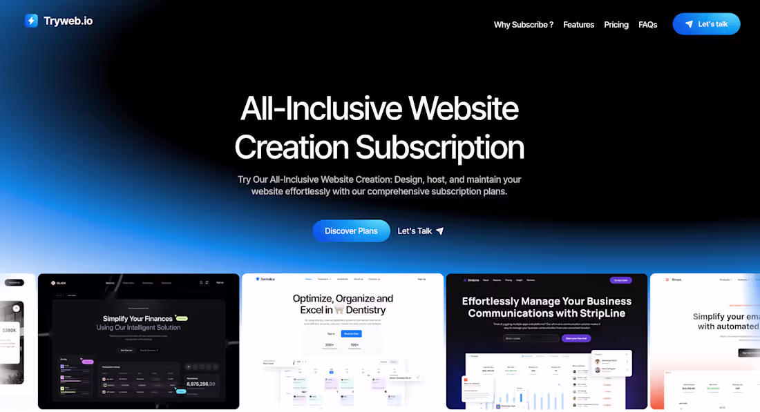 Cover image for Tryweb Website & Branding