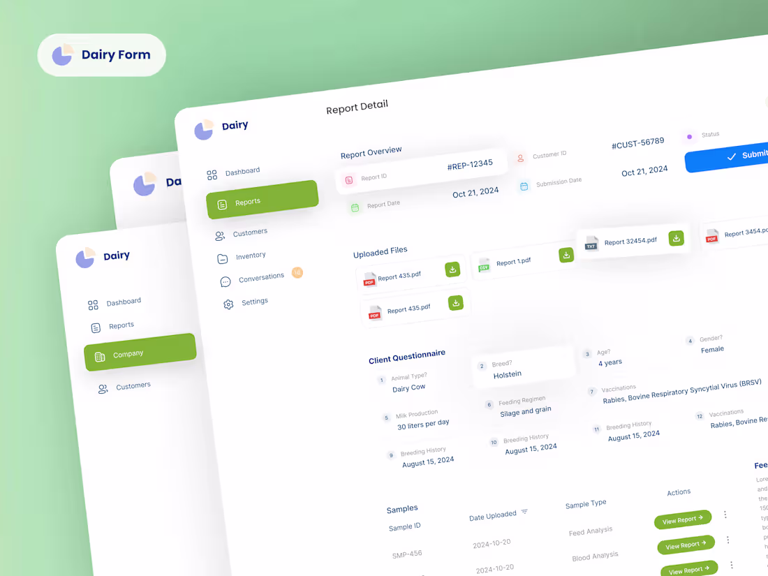 Cover image for Dairy Form Lab System