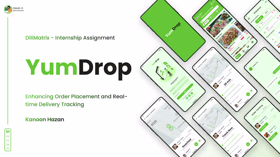 Cover image for YUMDROP - Ui/Ux Case Study on Behance