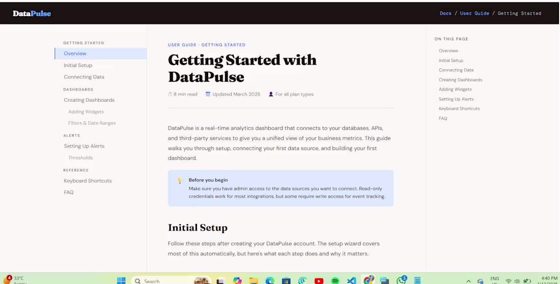 Cover image for Step-by-step user guide covering onboarding,