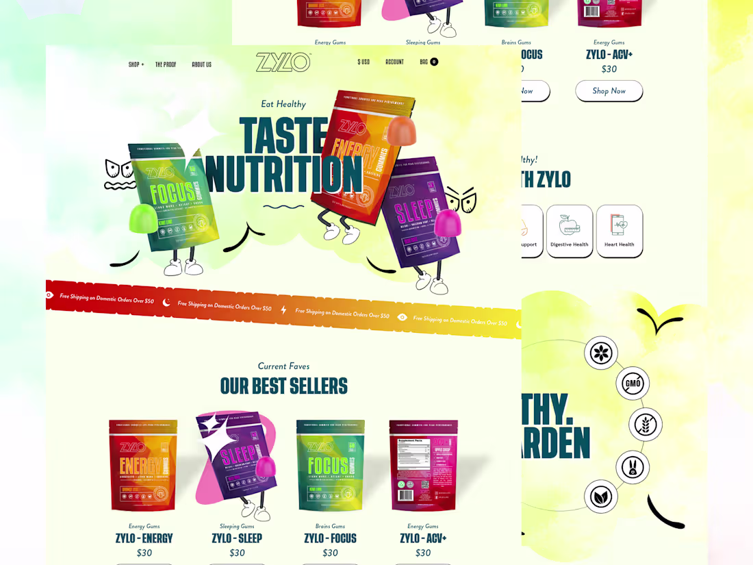 Cover image for 🧠Creative Nutrition Retail Web UI Design