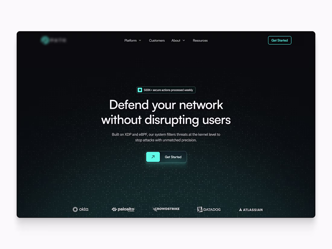 Cover image for Cybersecurity website hero concept This concept was designed...