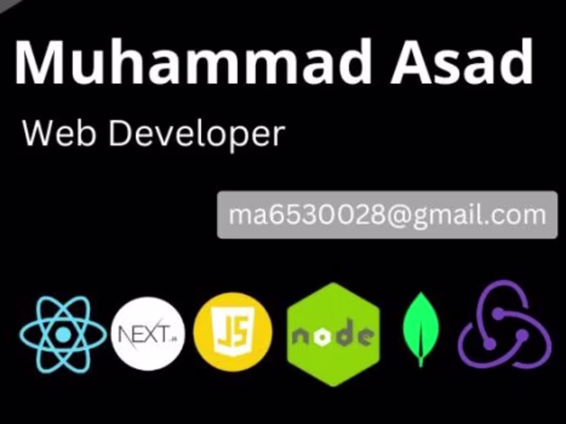 Cover image for Muhammad Asad | Frontend Web Developer