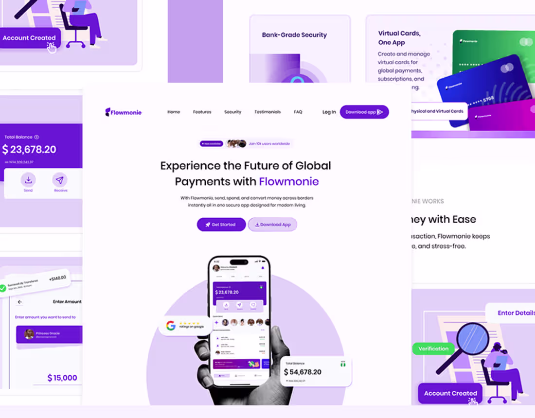 Cover image for Landing Page Design - Flowmonie