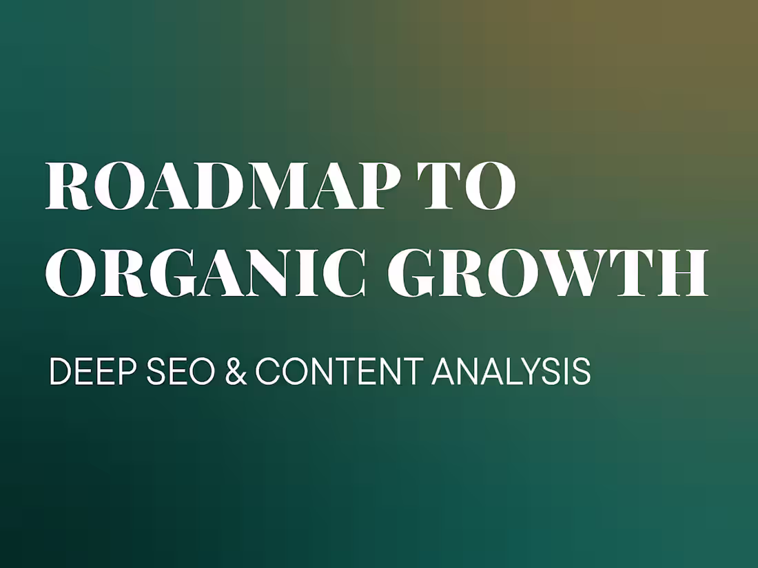 Cover image for Comprehensive SEO & Content Audit