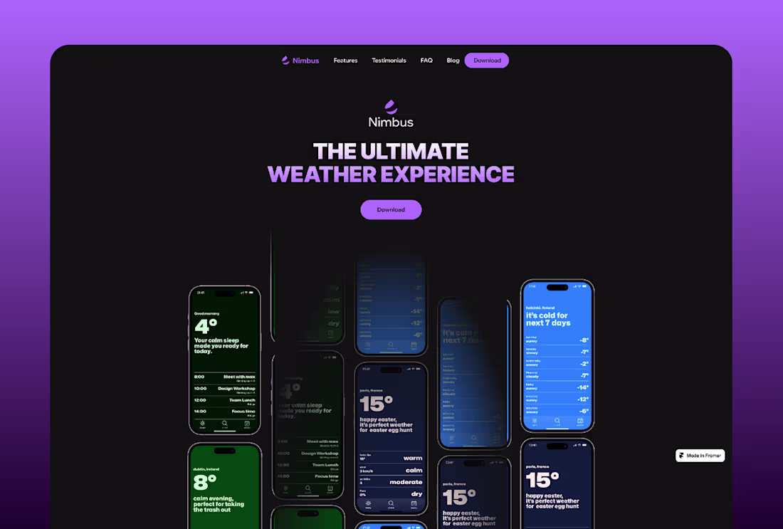 Cover image for Nimbus Cloud - A platform for Real-Time Weather Insights