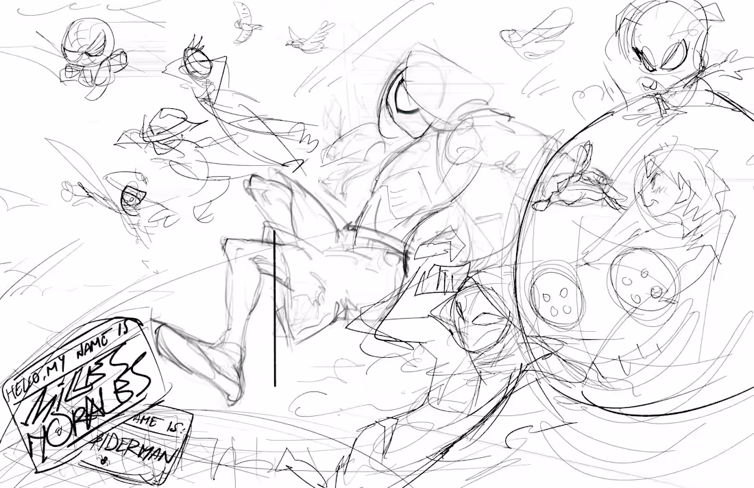 Cover image for Spiderverse Sketching