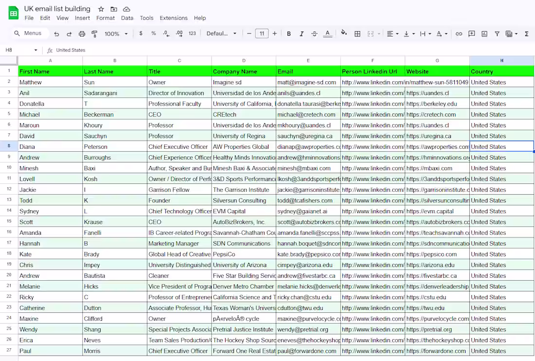 Cover image for Project: Verified B2B Email List