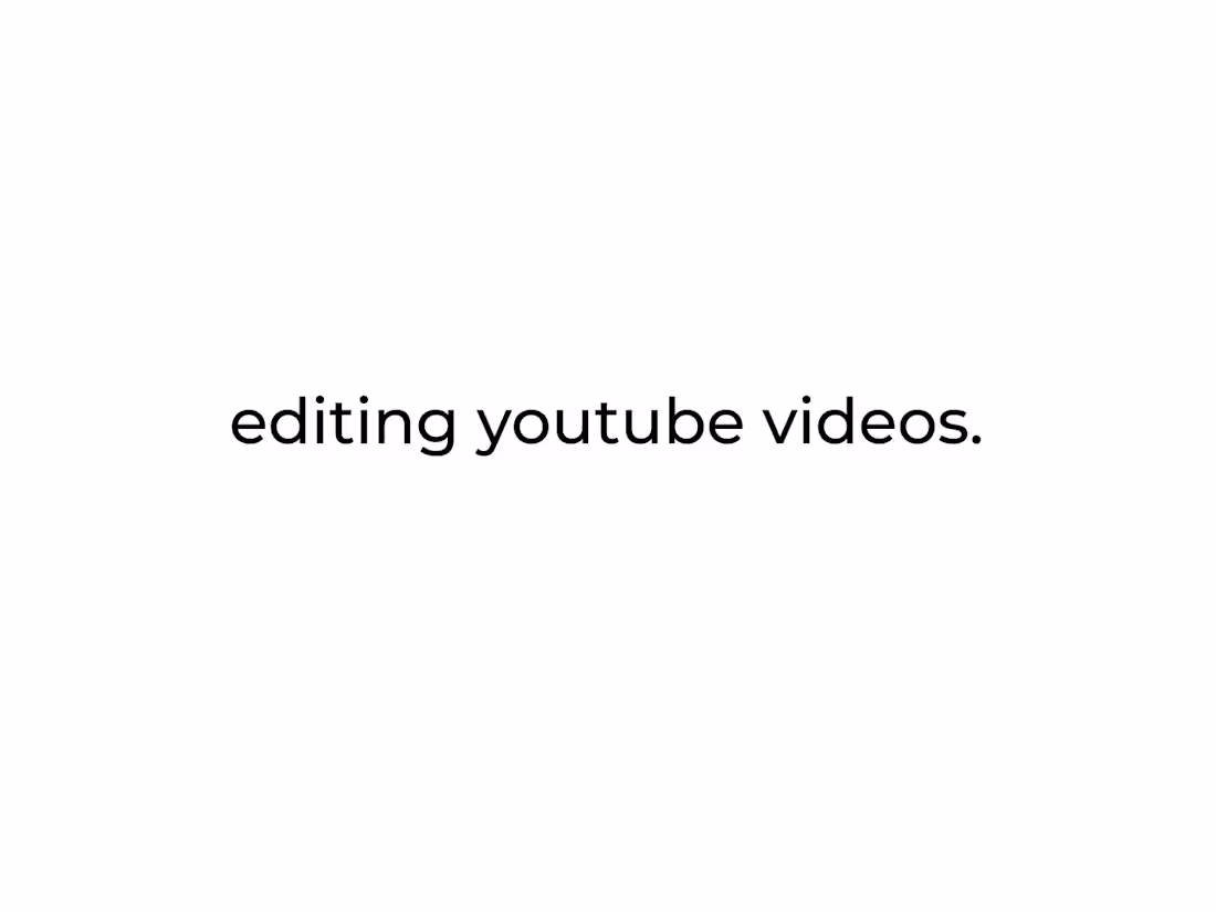 Cover image for I will edit, make a script and fully finish your YouTube video.