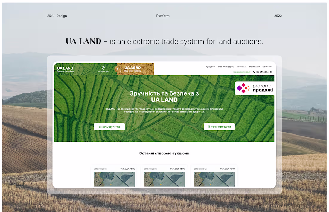 Cover image for Electronic trade system for land auctions