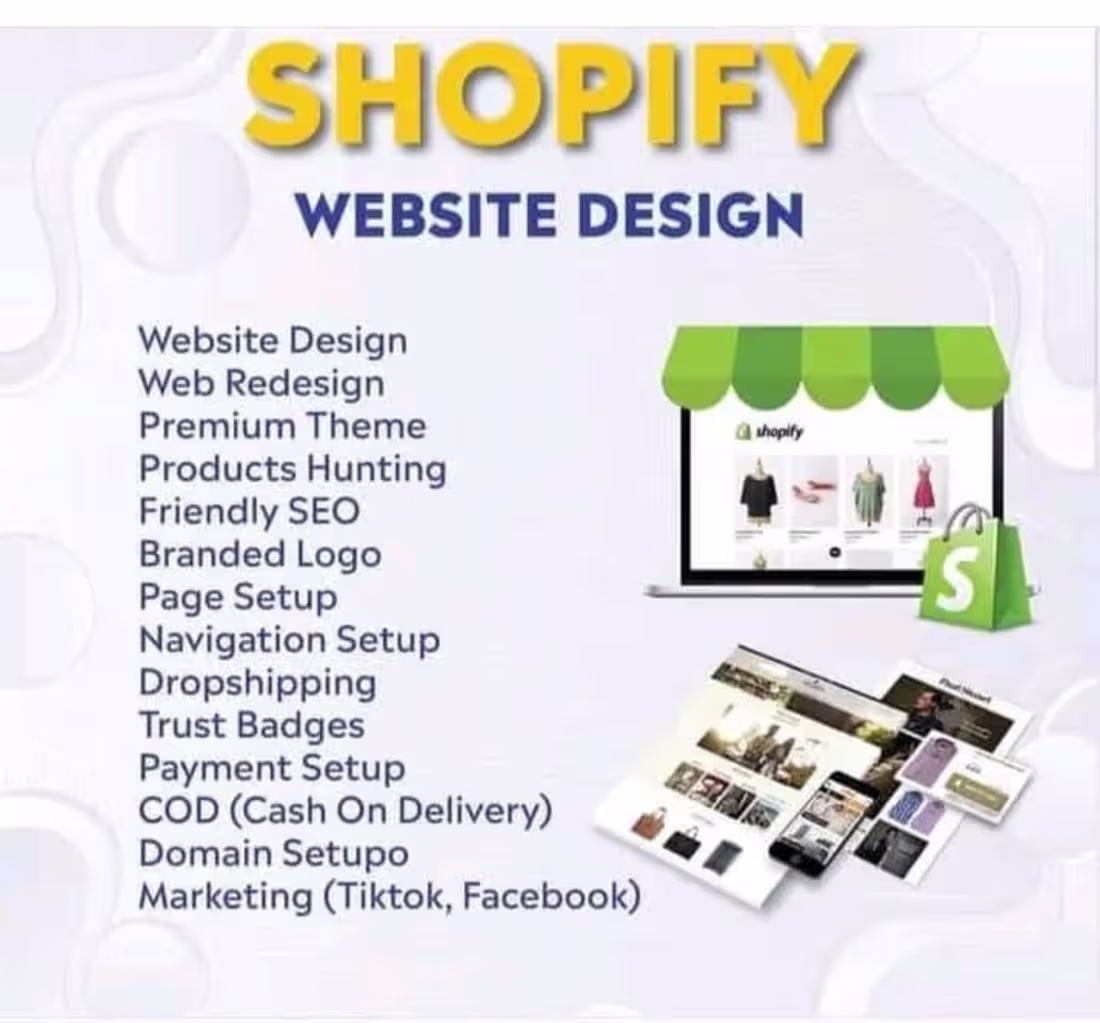 Cover image for Shopify design and redesign 