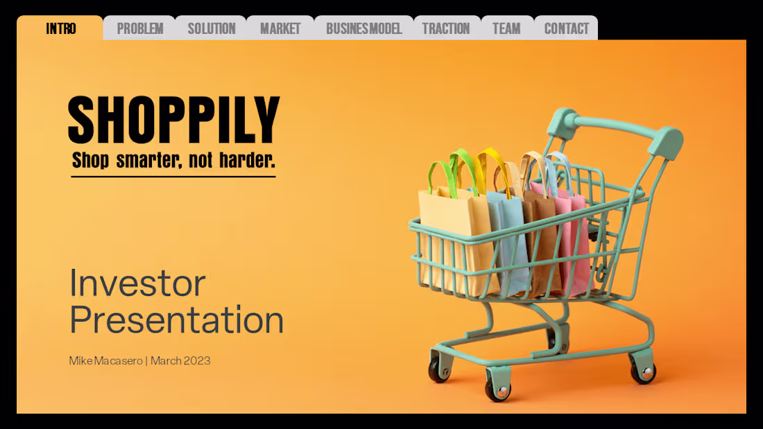 Cover image for E-commerce Investor Deck