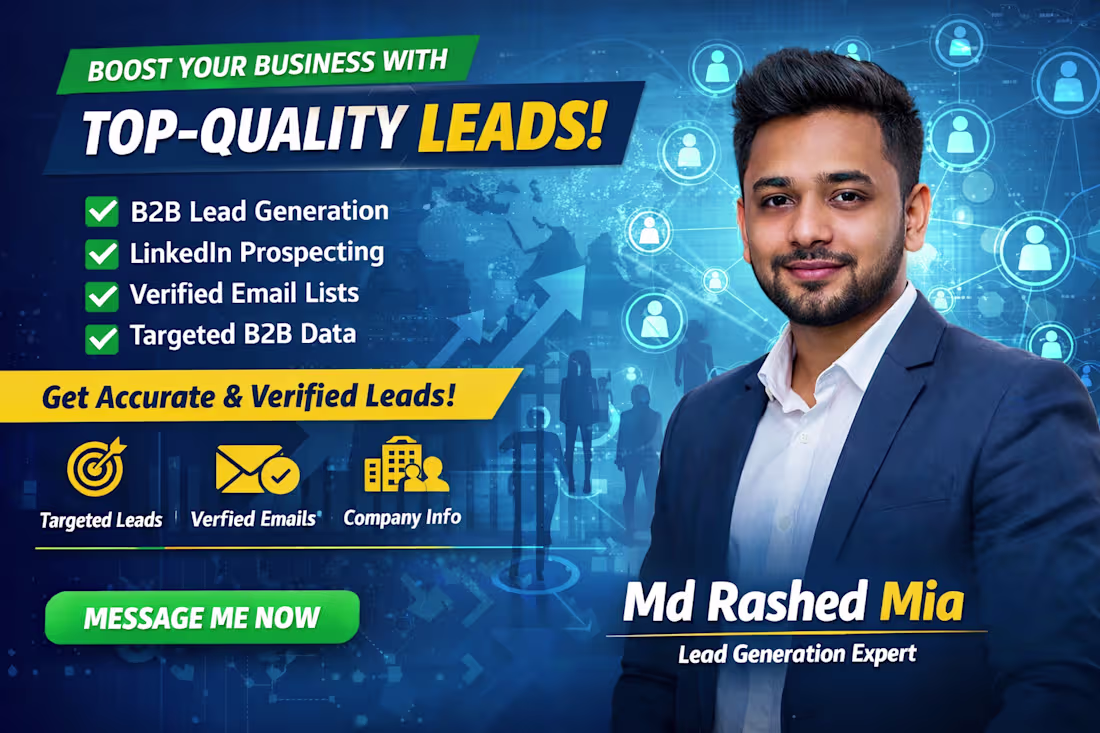 Cover image for 🚀 High-Quality Lead Generation Services
