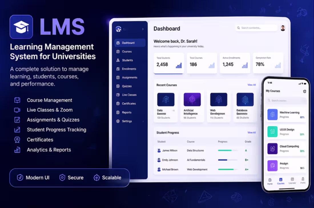 Cover image for Learning Managment System - GIGCFSD
Developed