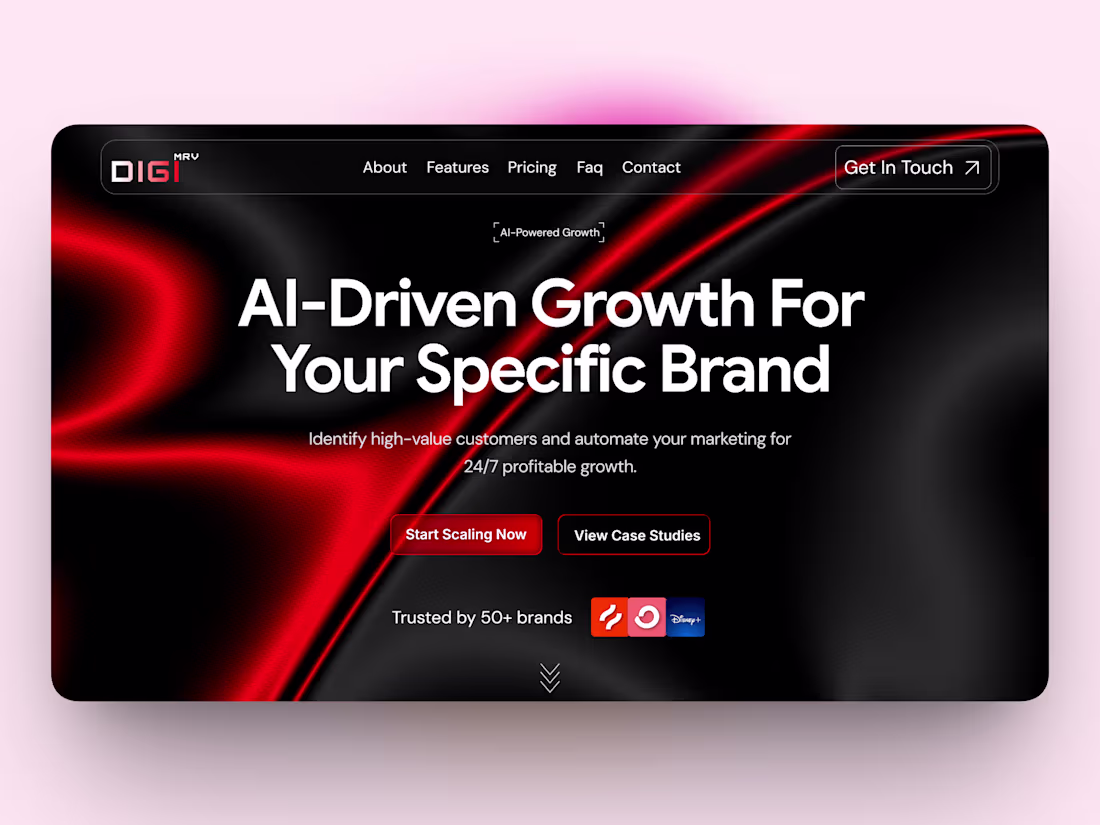 Cover image for Hero Section Redesign for AI Marketing Agency