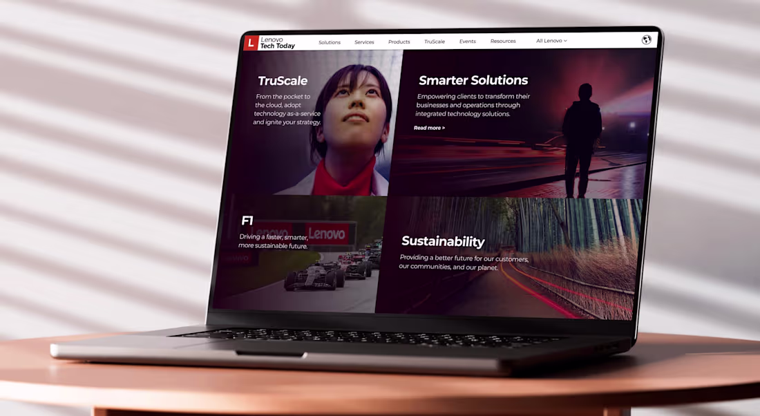 Cover image for Lenovo Tech Today Homepage Redesign