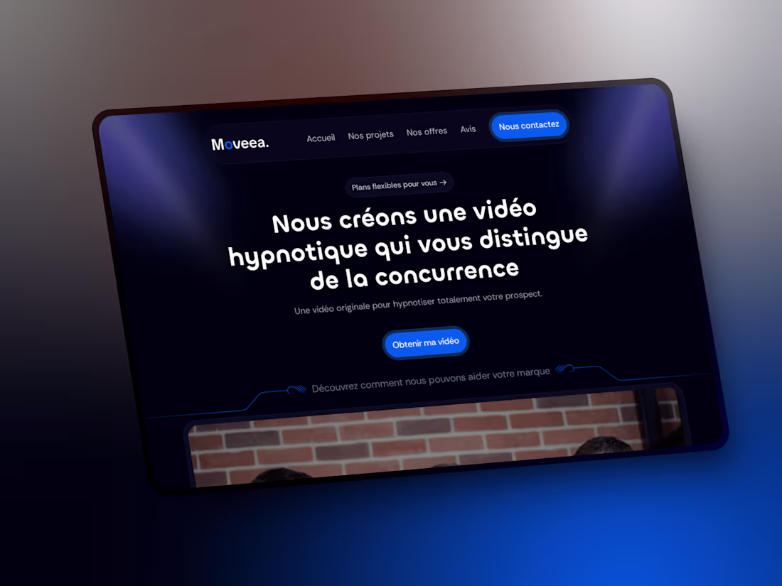 Cover image for Moveea : Landing Page Design & Framer Development