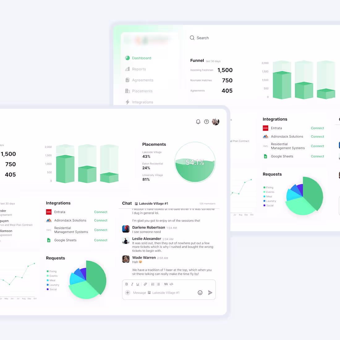 Cover image for Roomaters dashboard design