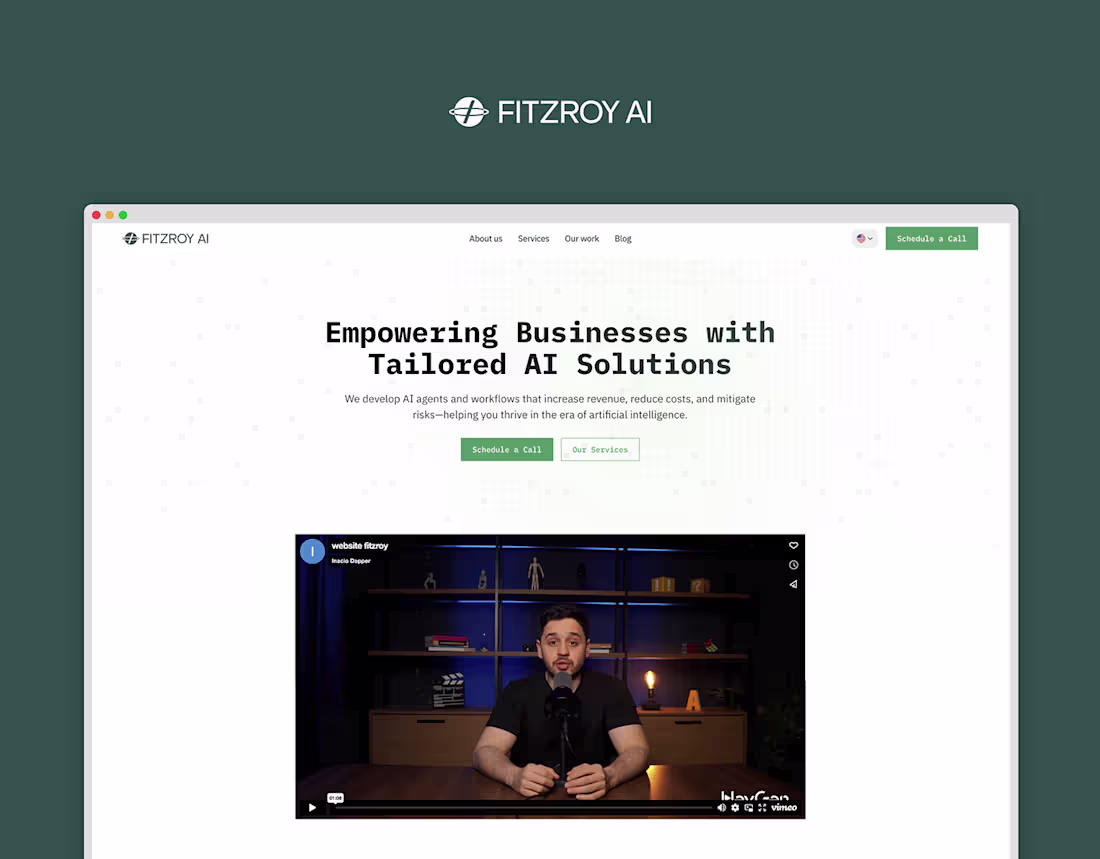Cover image for Fitzroy AI - Website