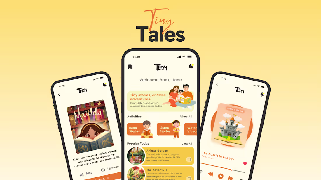 Cover image for Tiny Tales: A Kids Storytelling