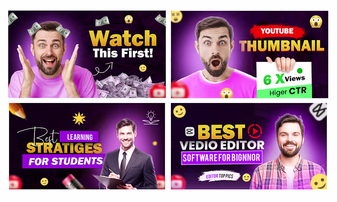 Cover image for you tube thambnail brand design