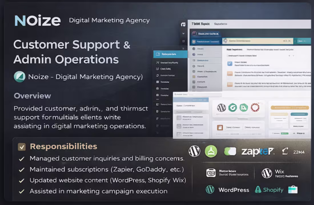 Cover image for 📌 Overview
Provided customer, admin, and