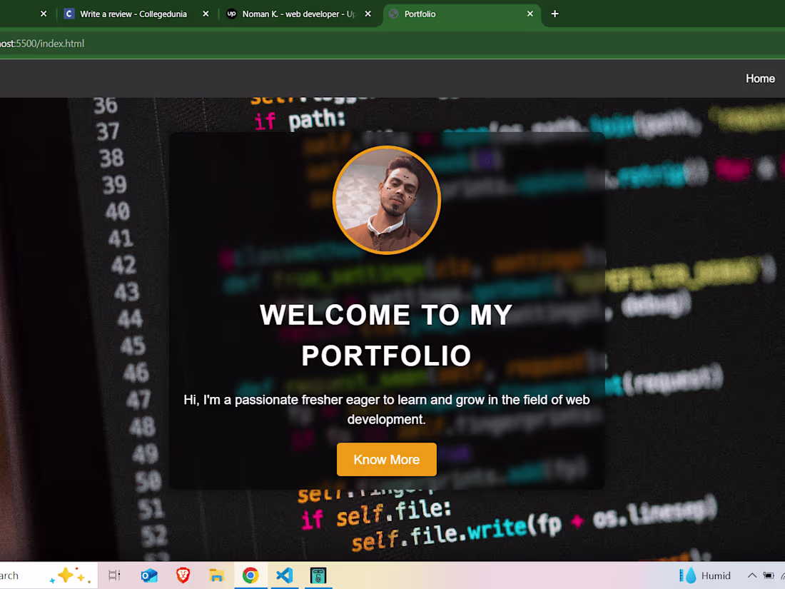 Cover image for Portfolio Website