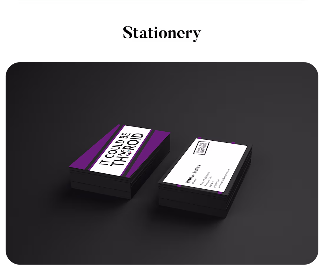 Cover image for It Could Be Thyroid Brand Identity on Behance