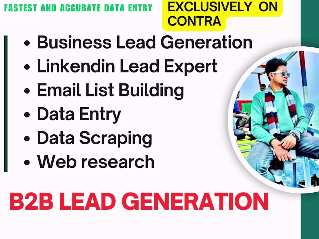 Cover image for i will do b2b lead generation and targeted prospect email list