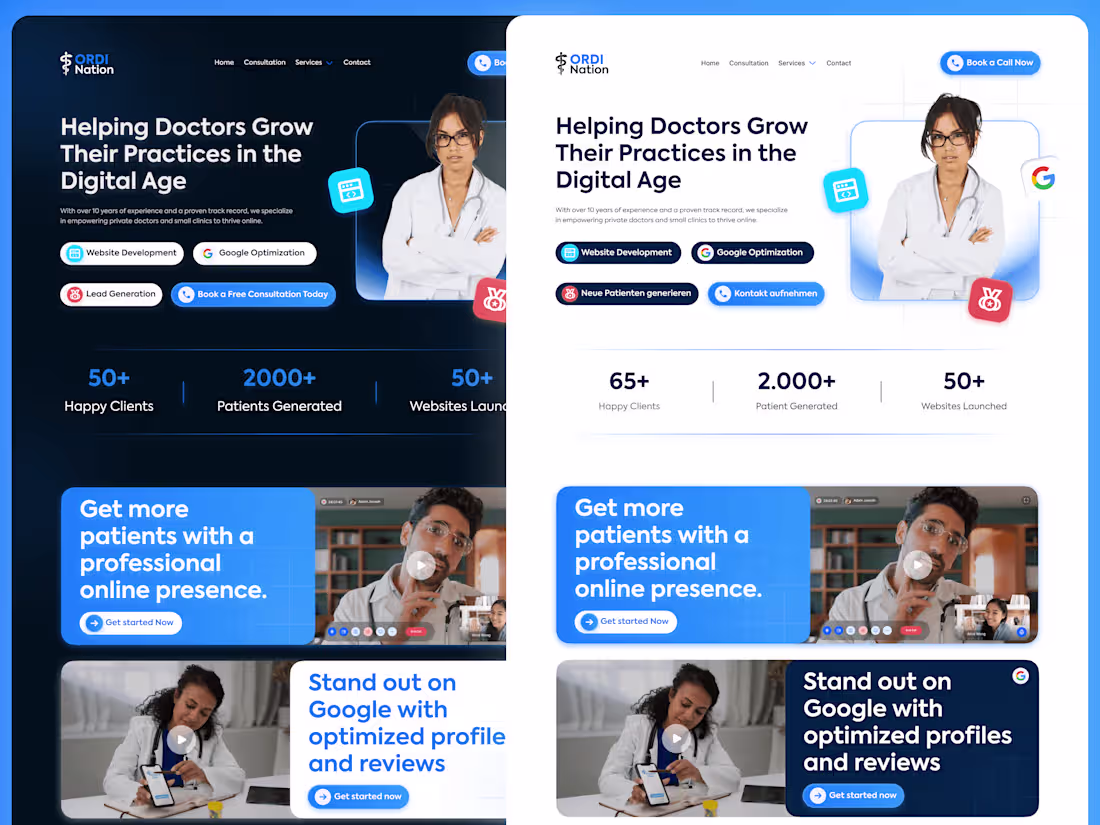 Cover image for Recently completed client work, a