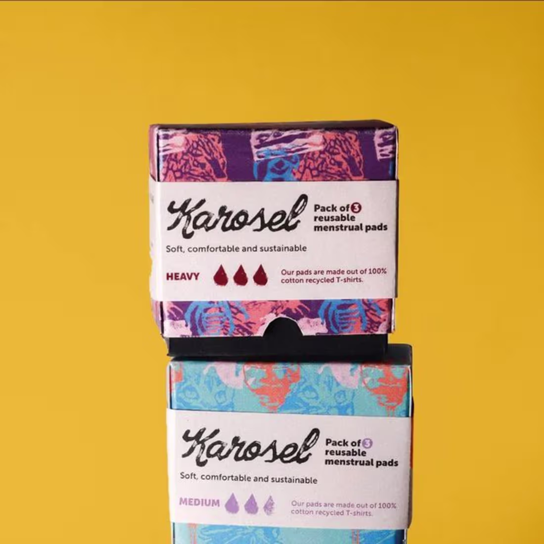 Cover image for brand identity for Karosel ♻️👕🩸