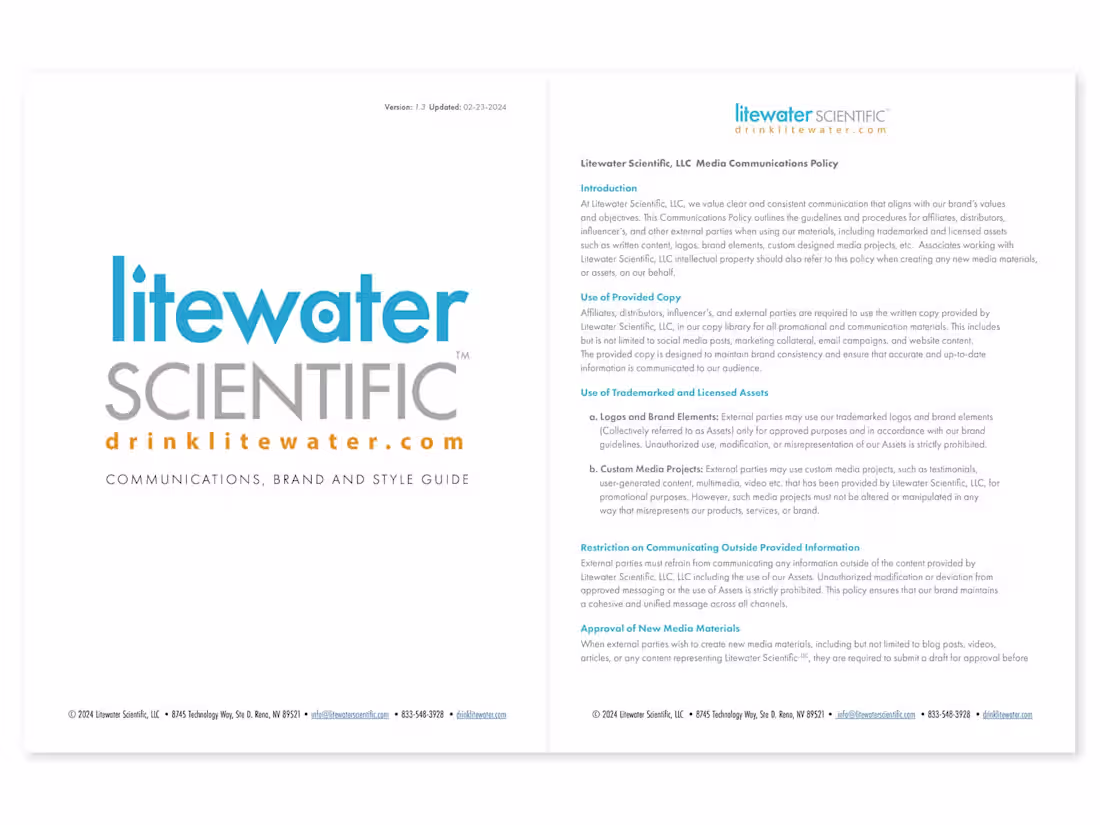 Cover image for Brand, Style and Communication Guide Design