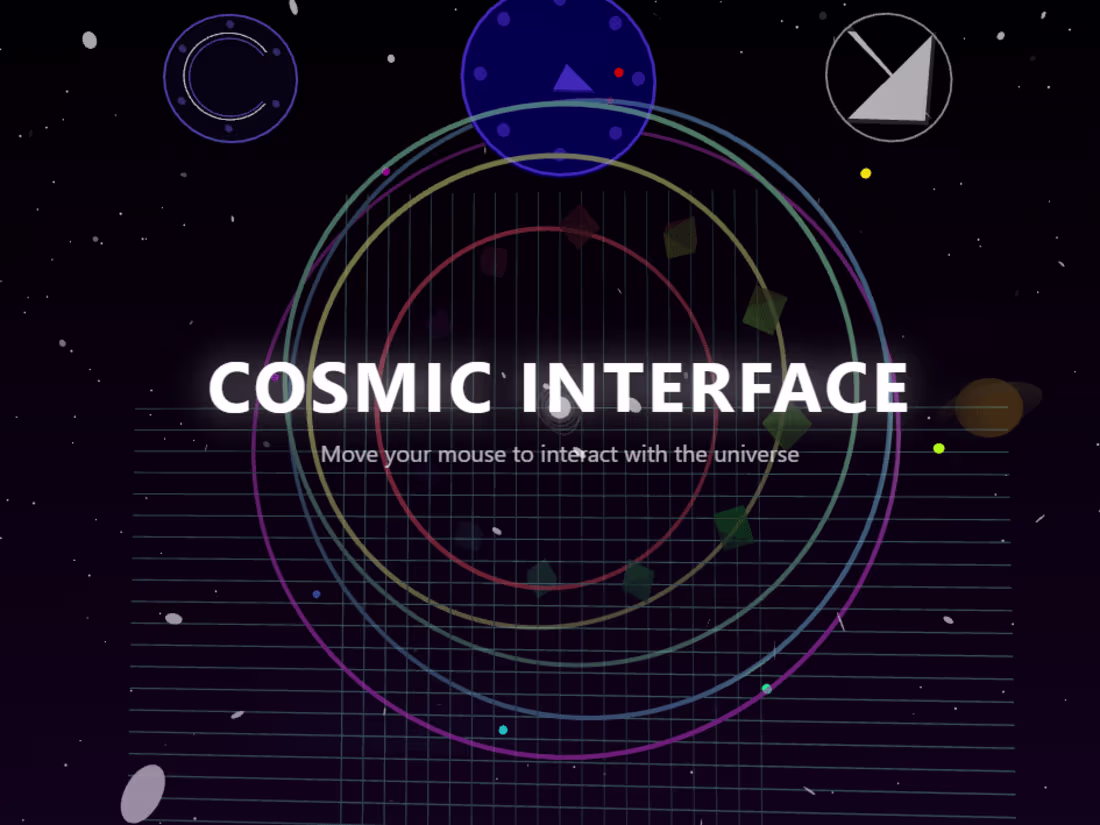 Cover image for Cosmic interface - interactive