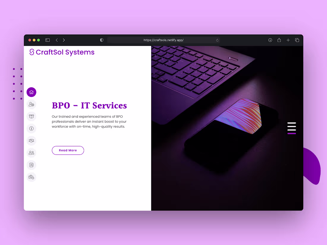 Cover image for Craftsol Systems Website