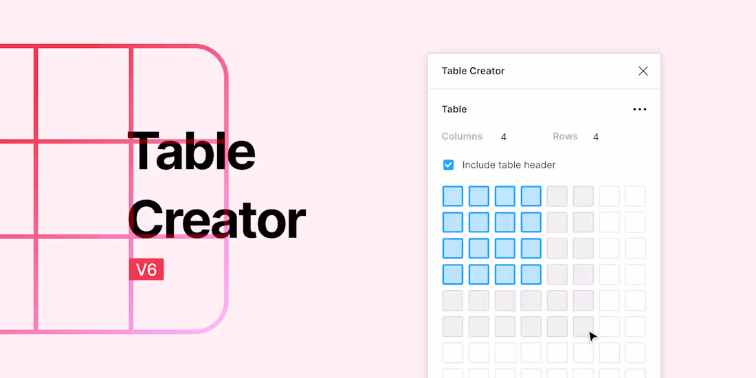 Cover image for Table Creator Figma Plugin