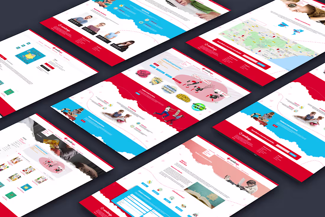 Cover image for Cometa Roja web page Design :: Behance