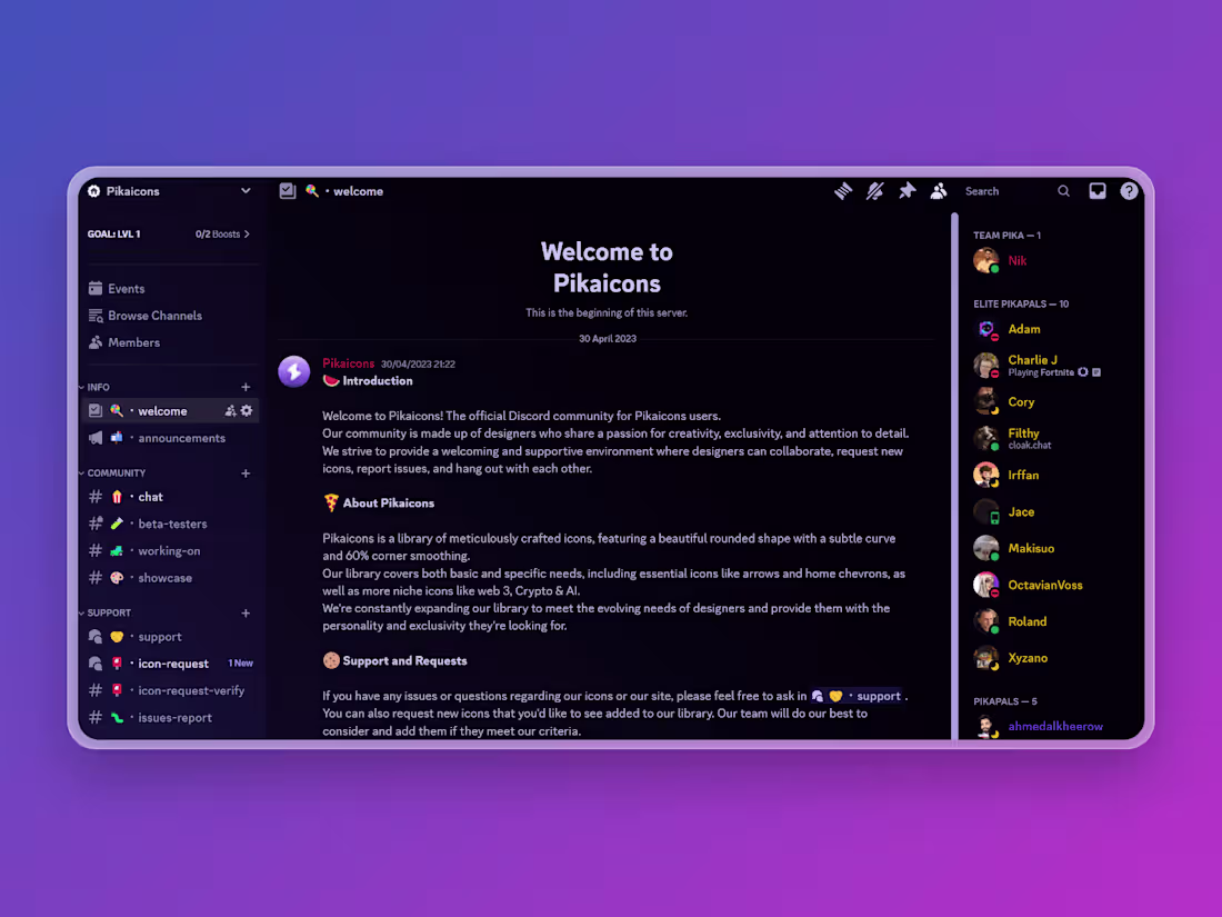 Cover image for Pikaicons - Discord Server Setup & Moderation