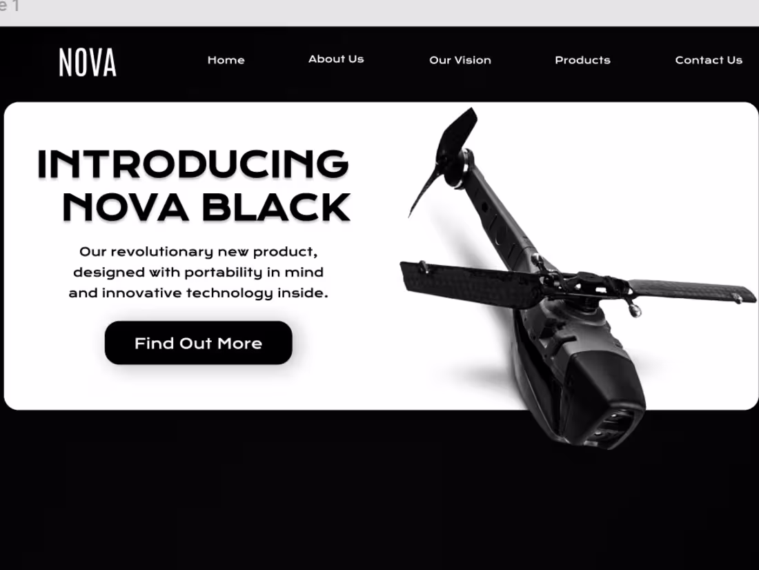 Cover image for Nova Drone Website